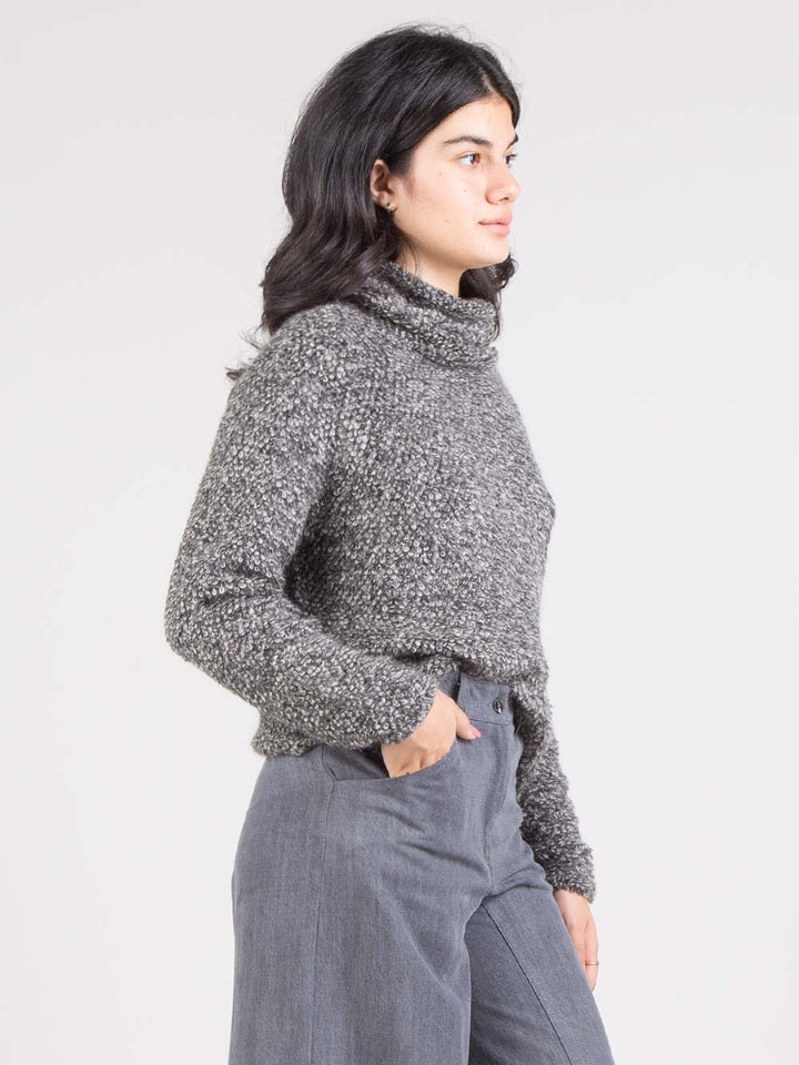 High neck sweater