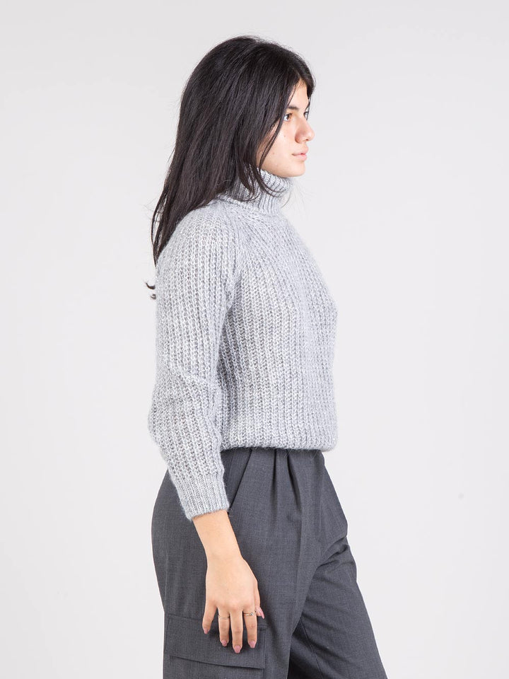 Micro sequin turtleneck
