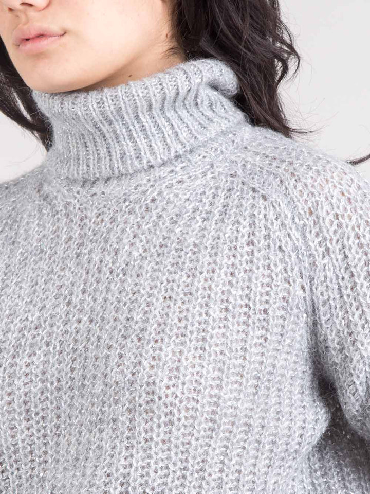 Micro sequin turtleneck