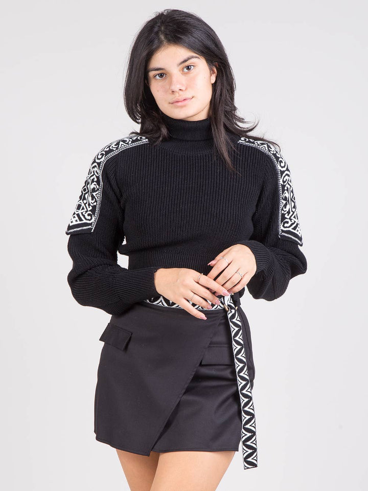 Dolcevita crop jacquard
