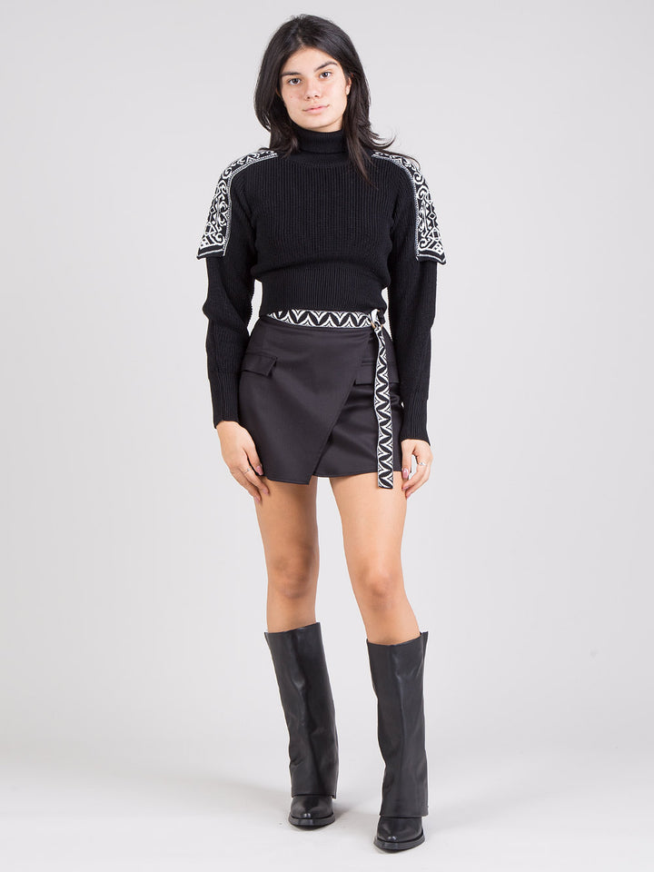 Dolcevita crop jacquard
