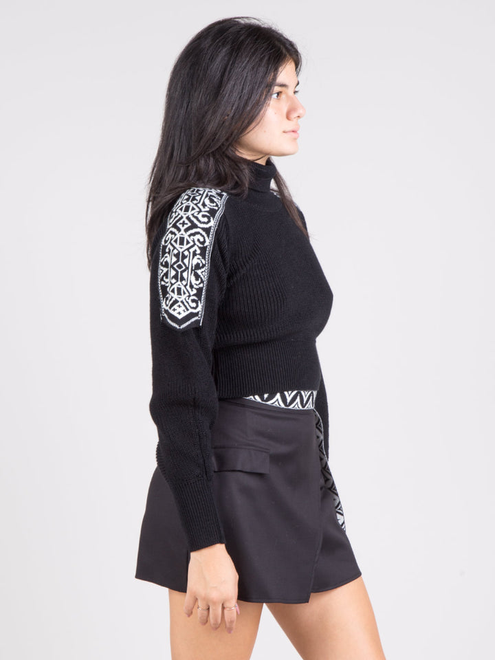 Dolcevita crop jacquard