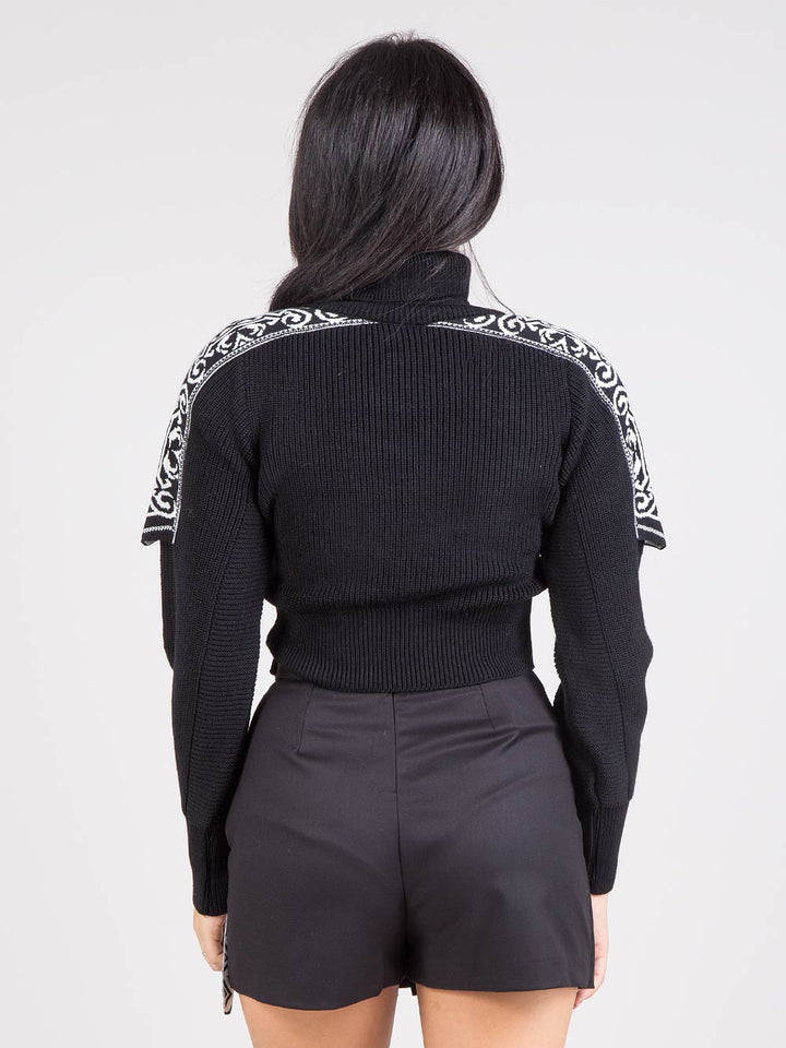 Dolcevita crop jacquard