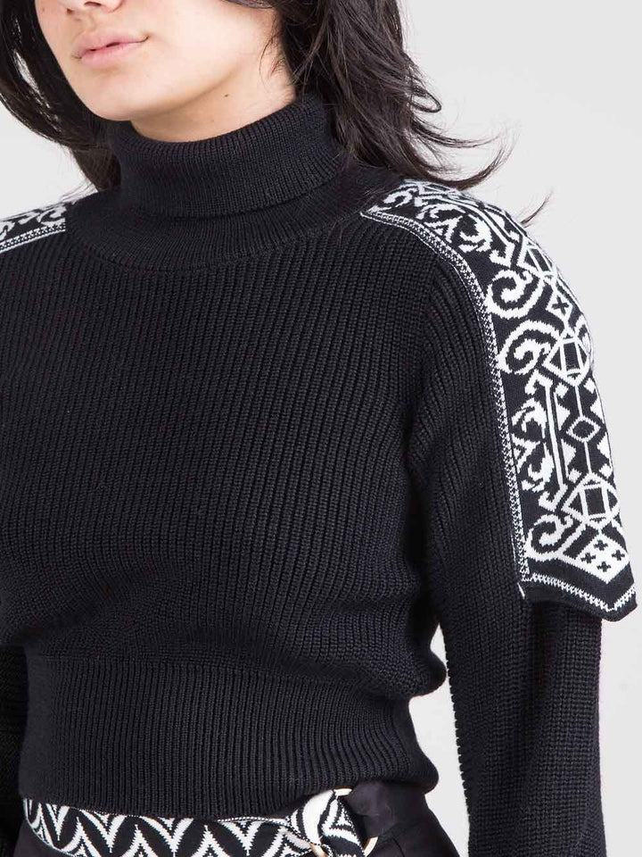 Dolcevita crop jacquard