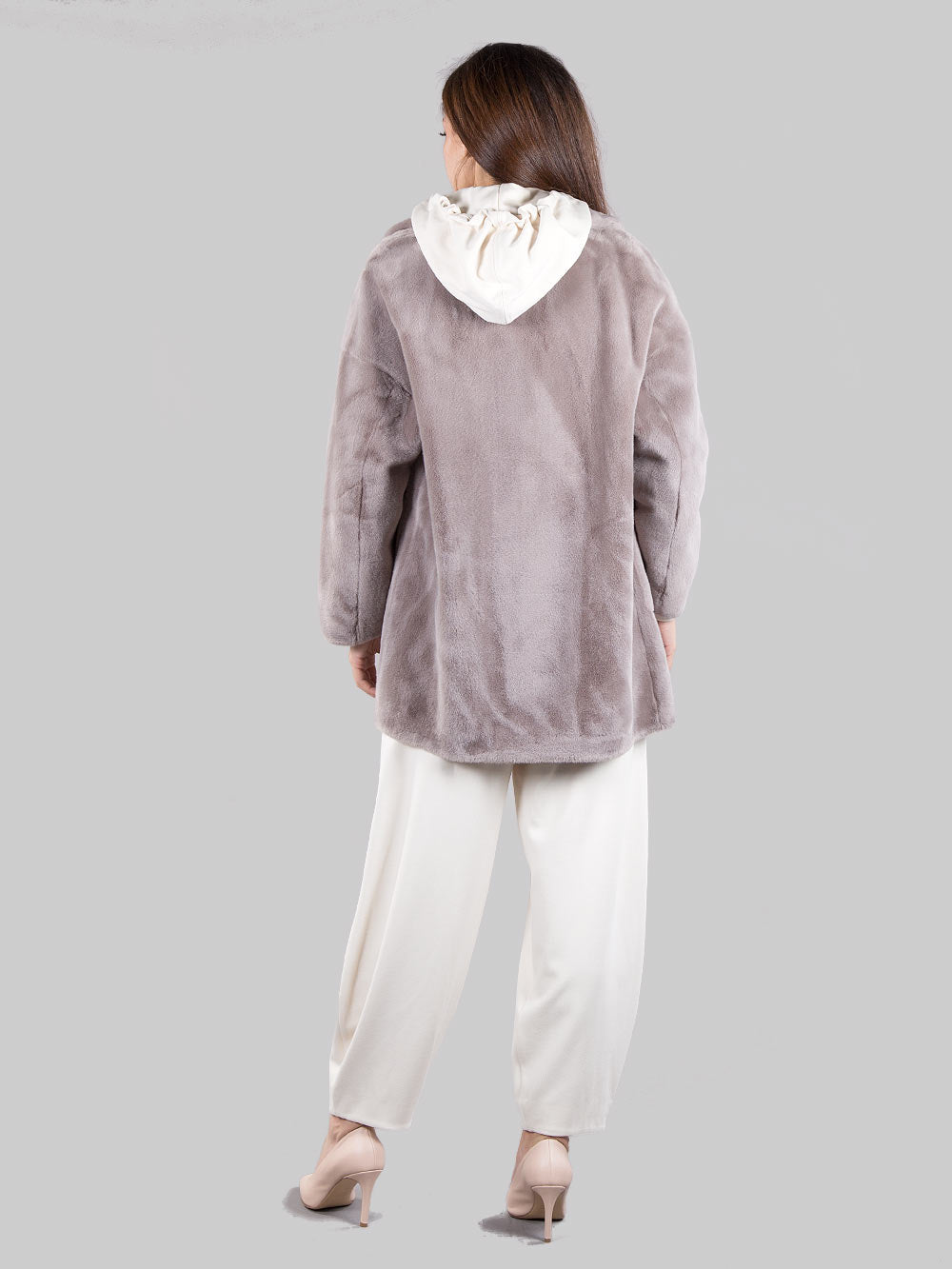 Faux fur coat