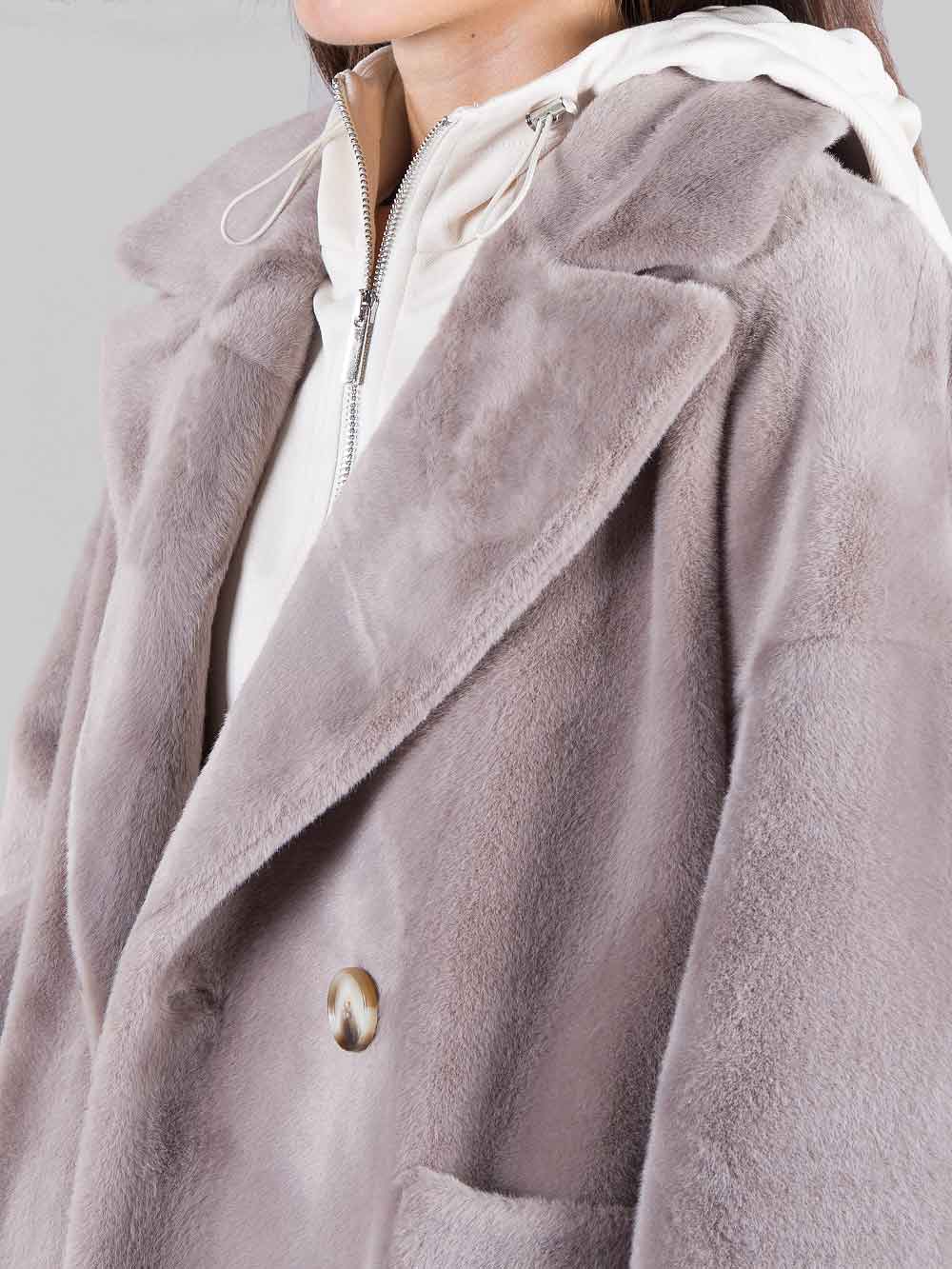 Faux fur coat