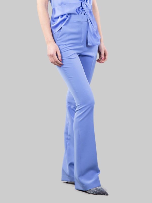 Acquista PANTALONI FLARE BLU PERVINCA di HANITA su