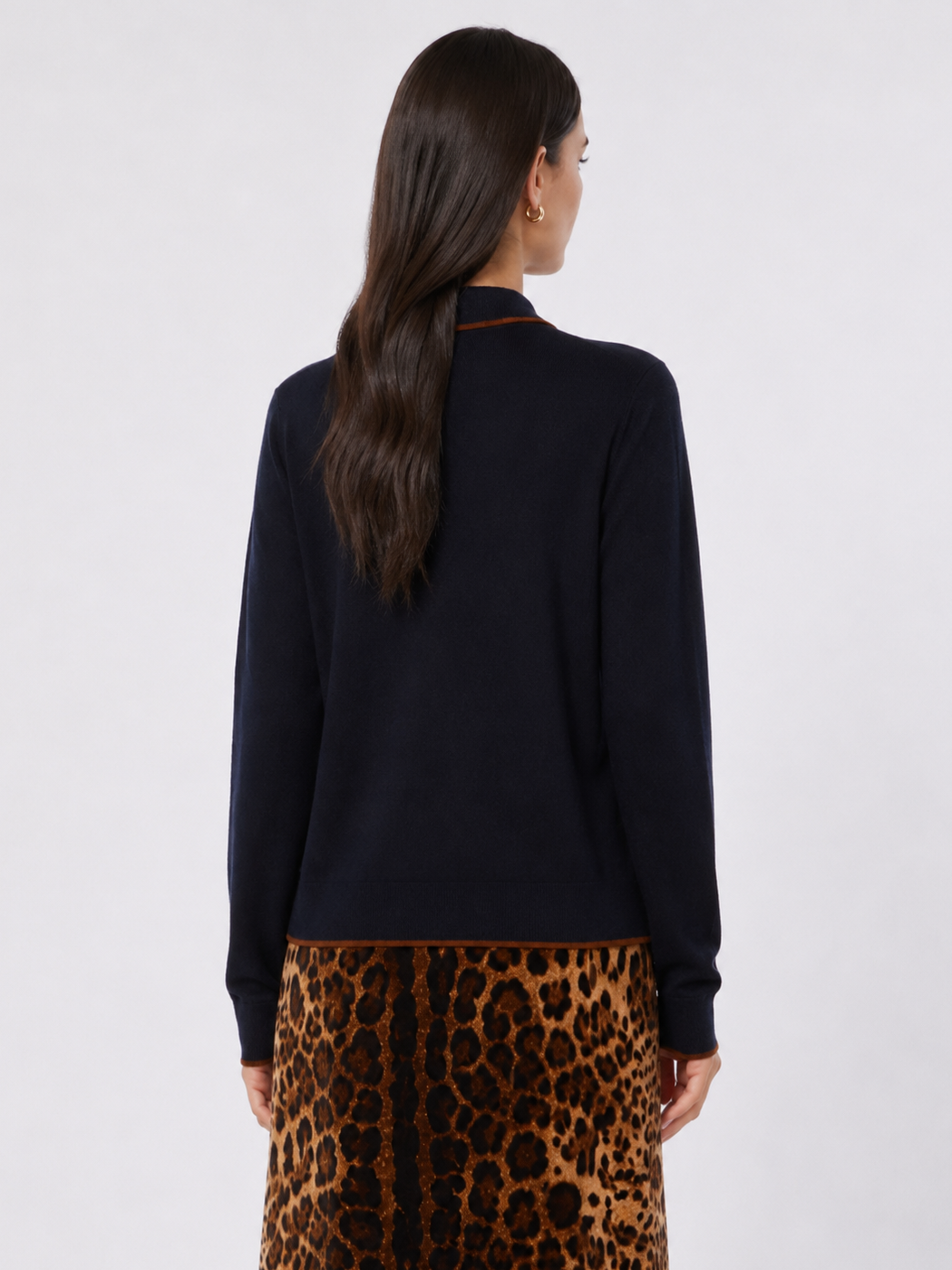 Cardigan in lana e seta