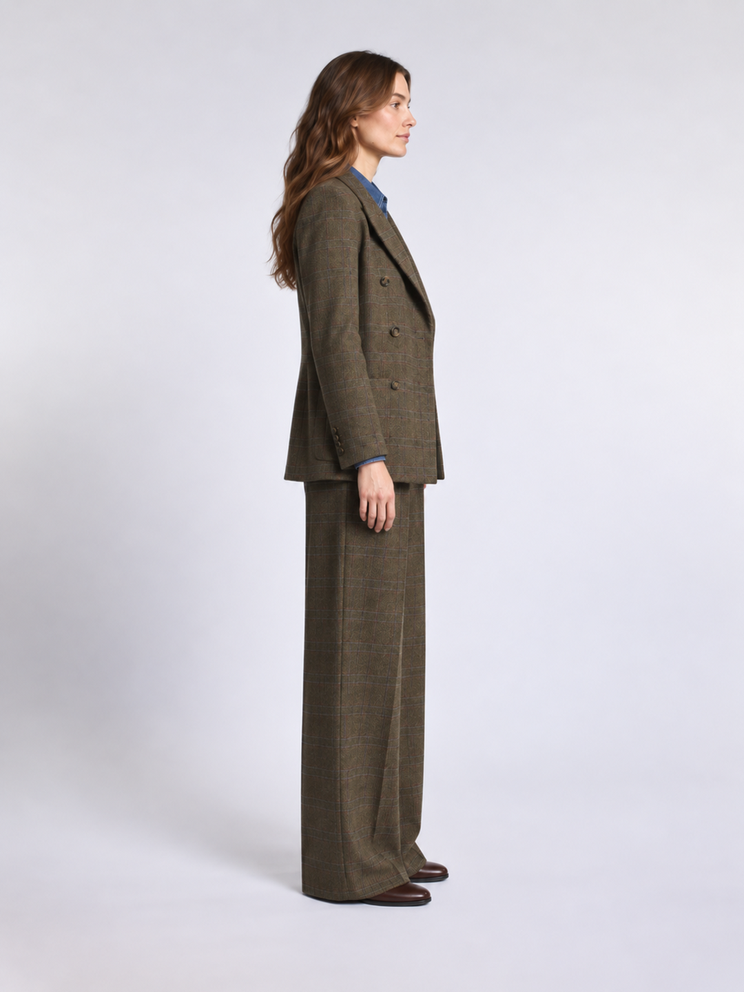 Blazer doppiopetto in misto lana