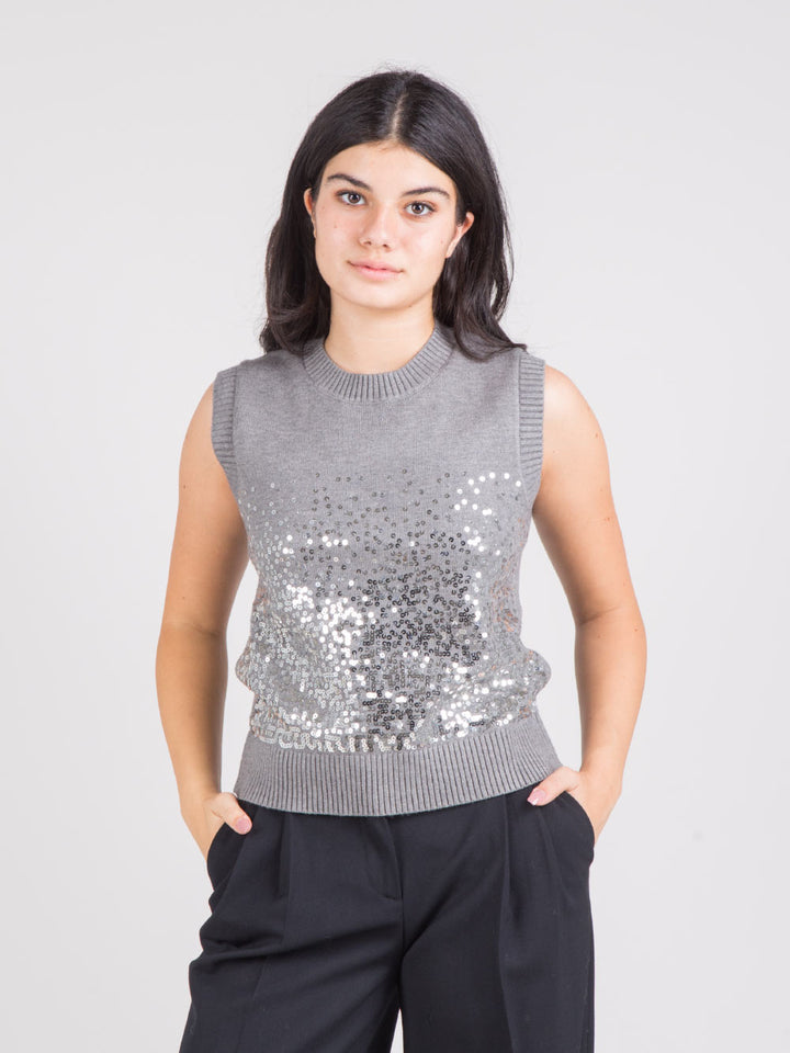 Gilet con paillettes