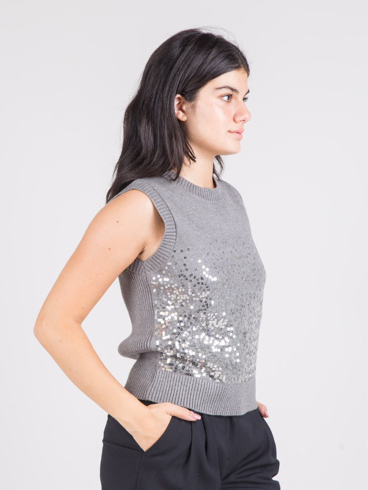 Gilet con paillettes