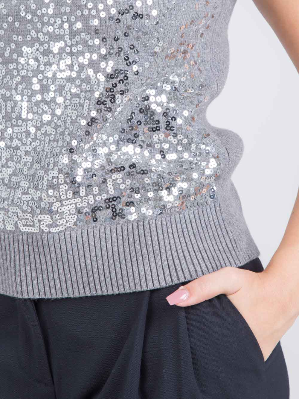 Gilet con paillettes