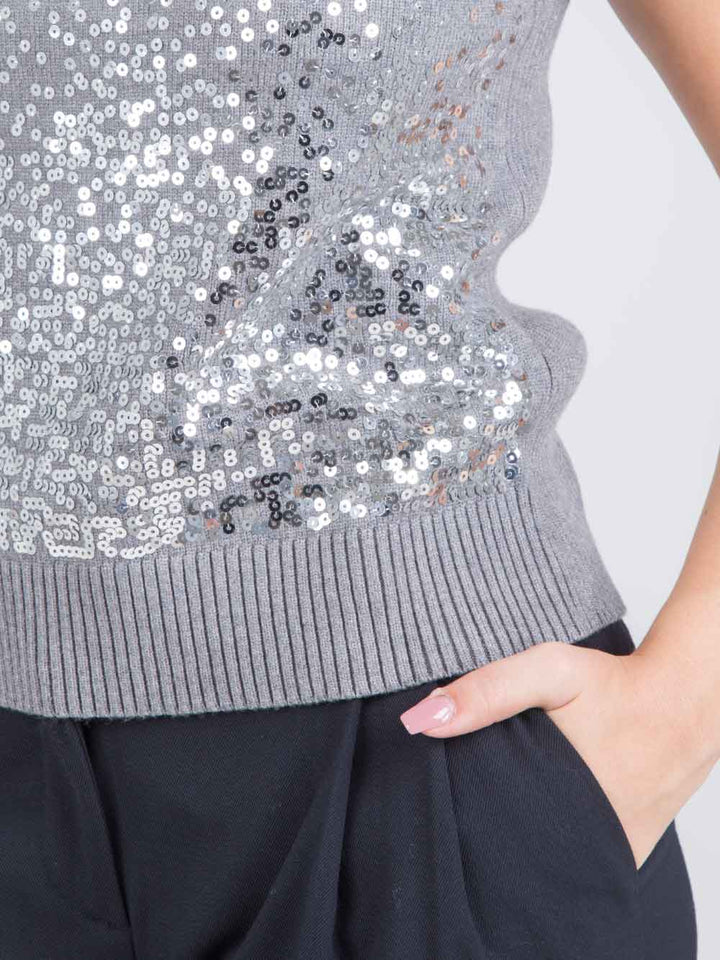 Gilet con paillettes