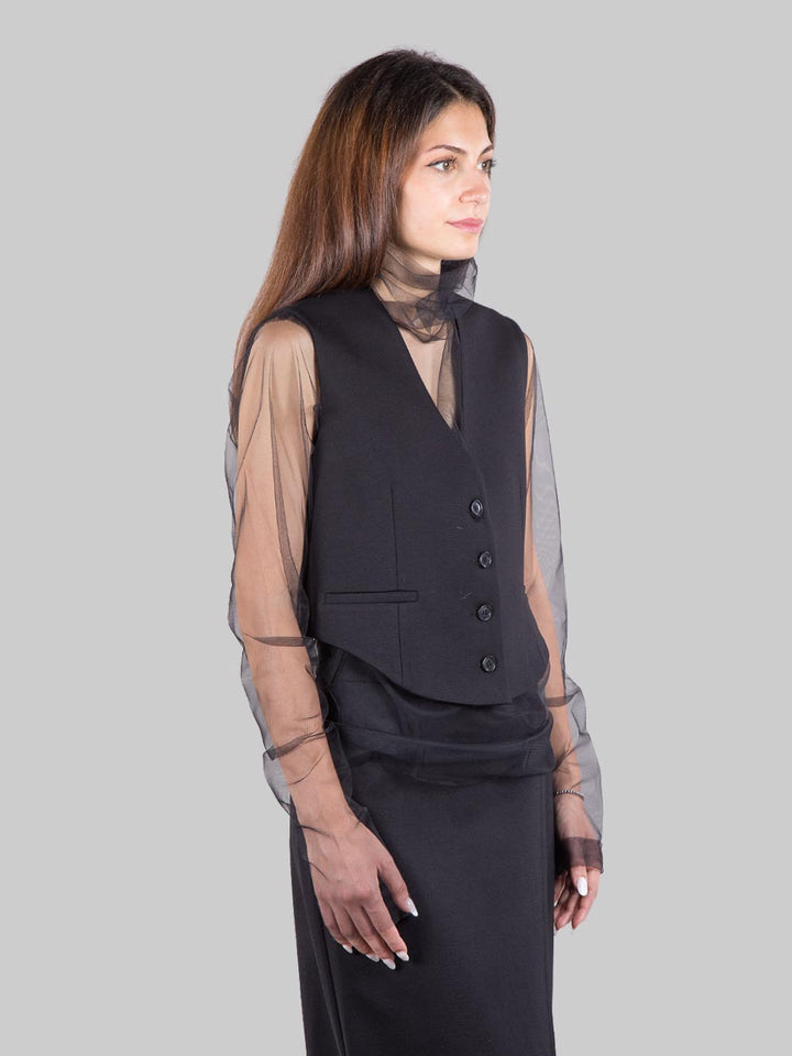 Gilet con tulle