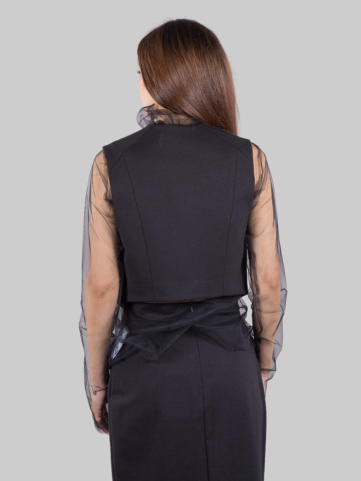 Gilet con tulle