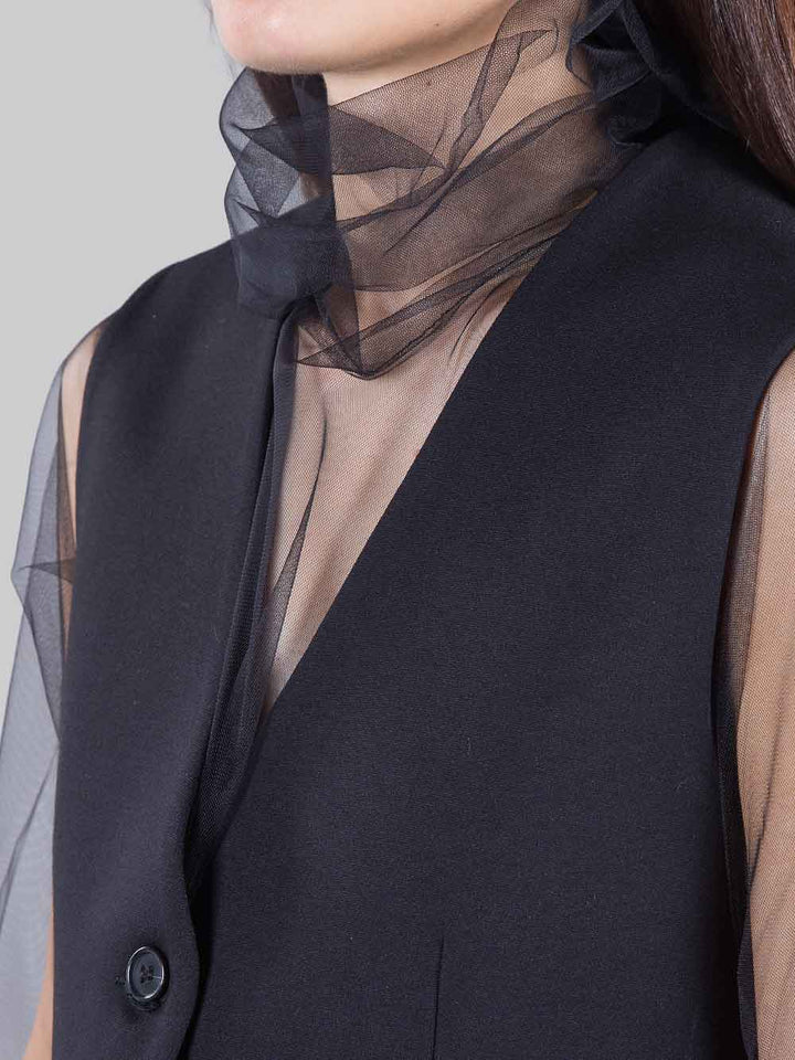 Gilet con tulle
