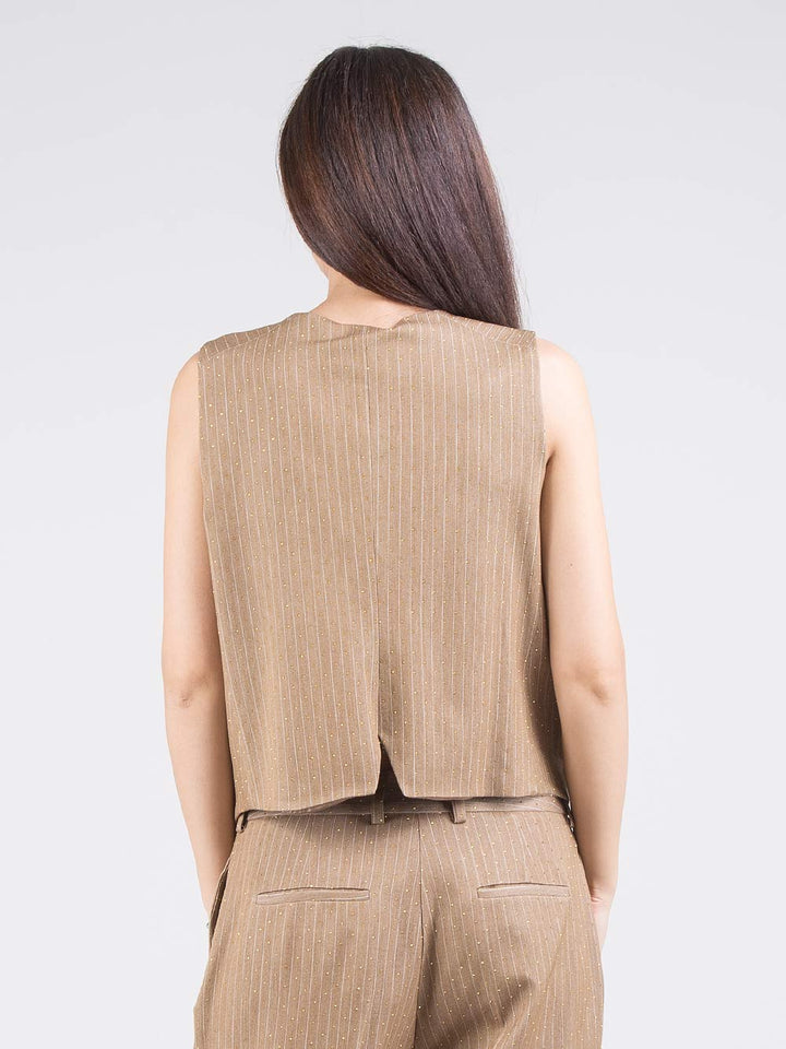 Pinstriped vest