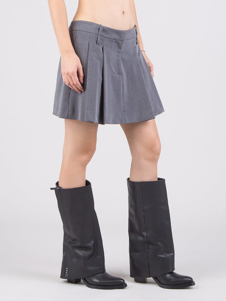 Longuette skirt in fabric stitch