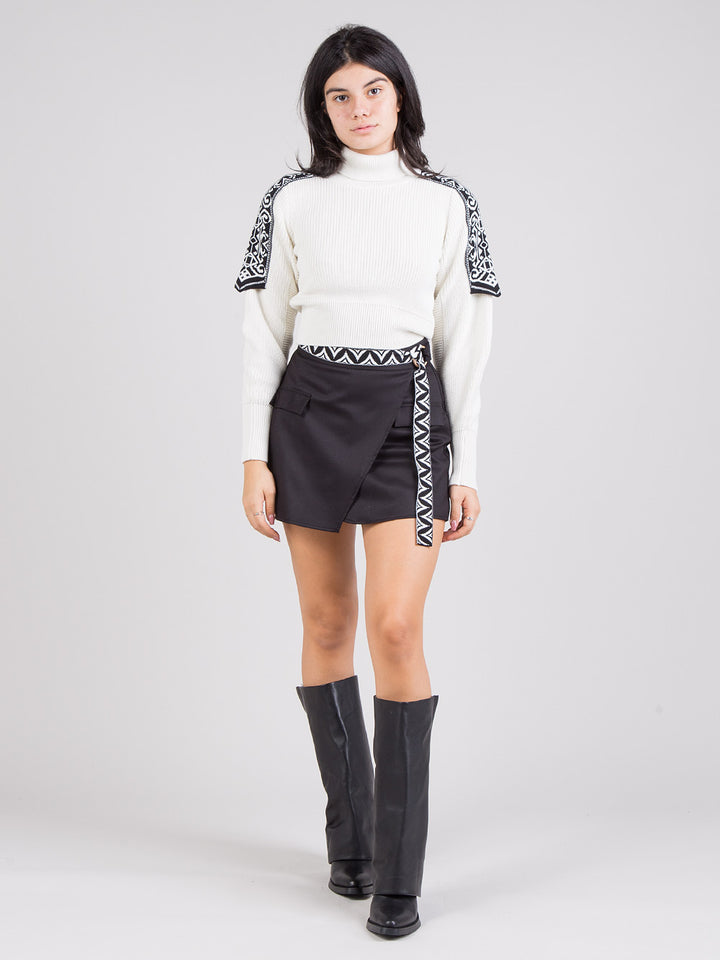 Mini wrap skirt
