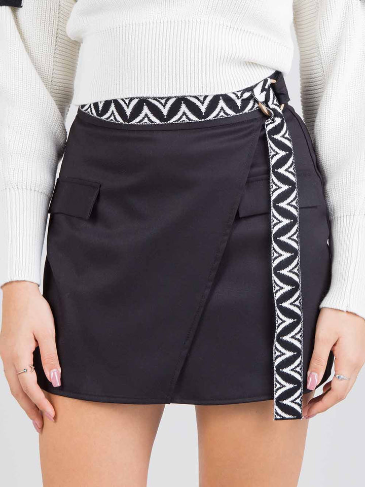 Mini wrap skirt