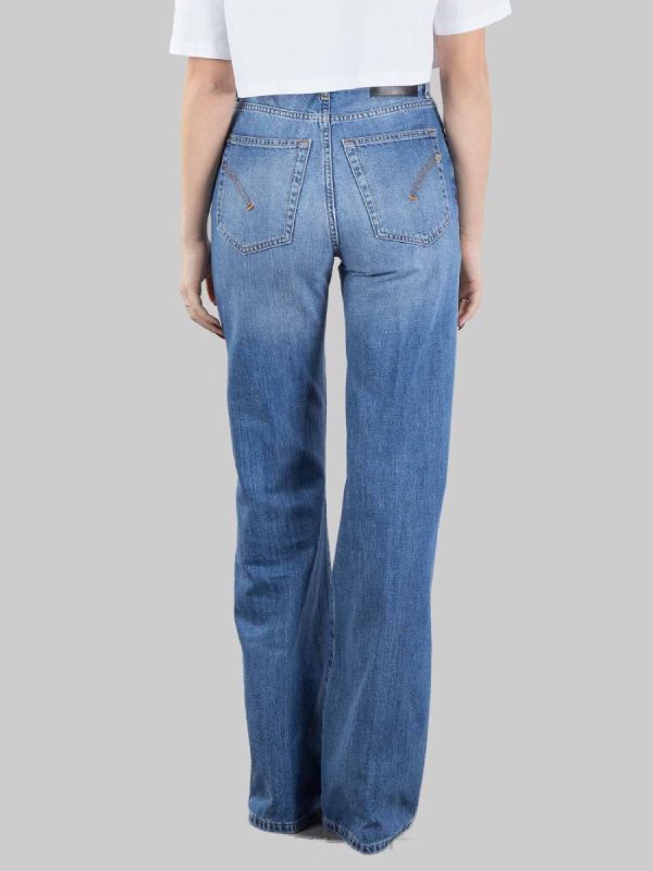 AMBER WIDE LEG FIT JEANS