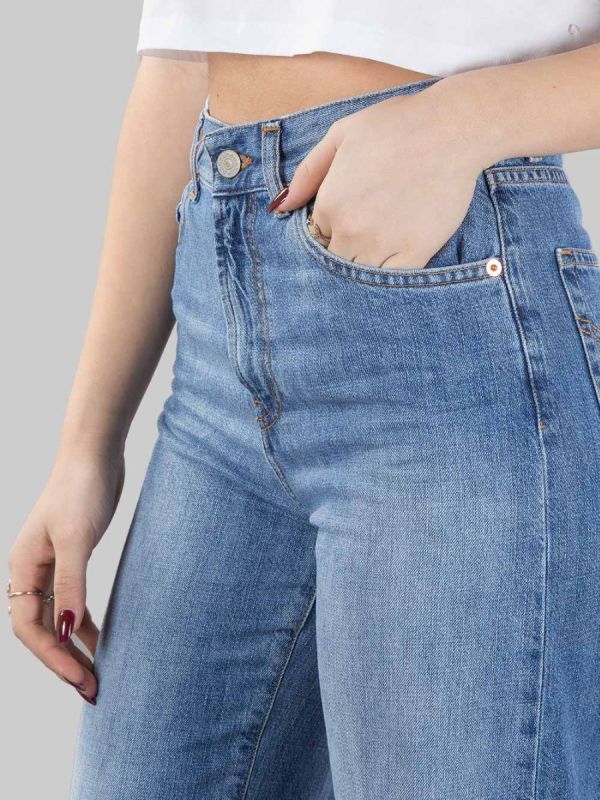 AMBER WIDE LEG FIT JEANS