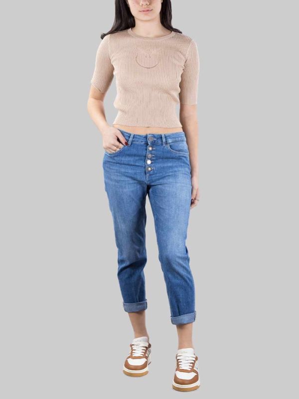 KOONS JEANS 5 POCKET LOOSE FIT WITH BUTTONS