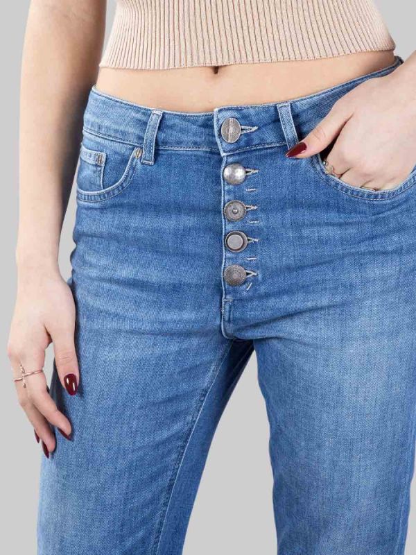 KOONS JEANS 5 POCKET LOOSE FIT WITH BUTTONS