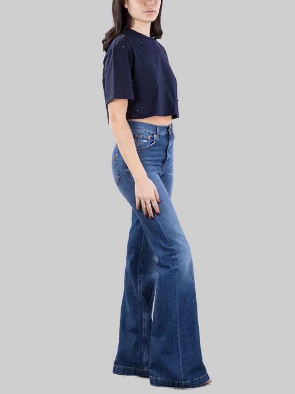 OLIVIA SLIM WIDE LEG FIT JEANS