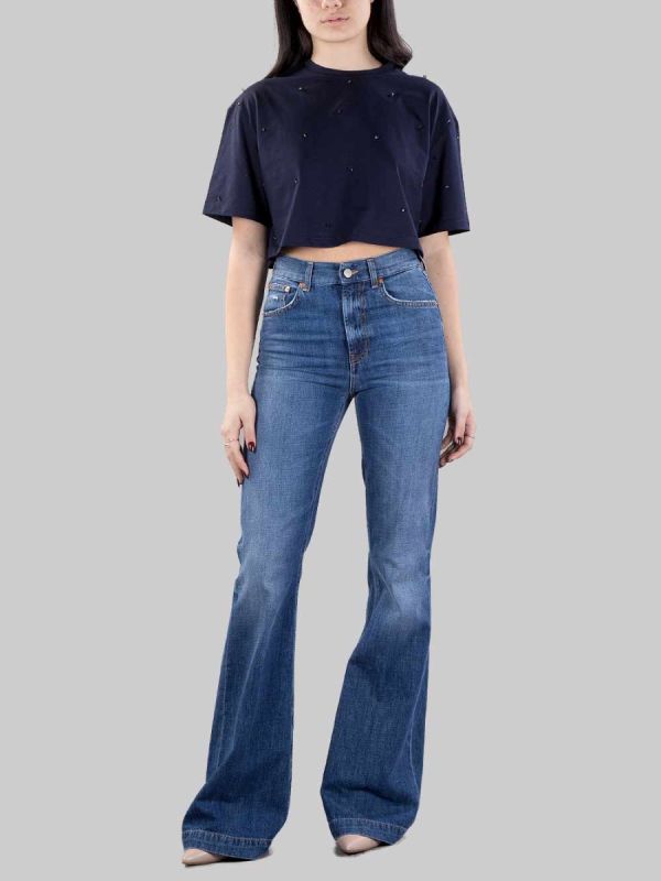 OLIVIA SLIM WIDE LEG FIT JEANS