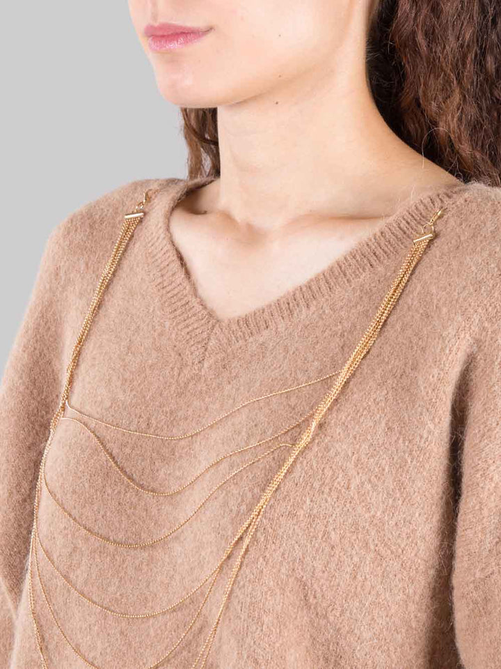 Sweater with necklace