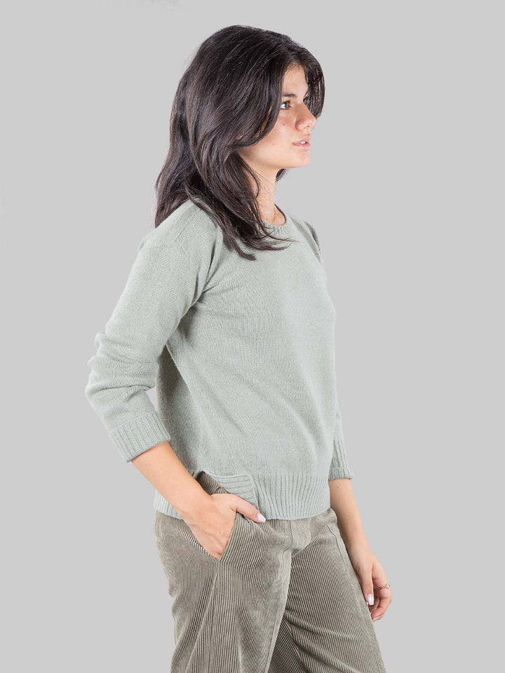 Pullover in cashmere e seta