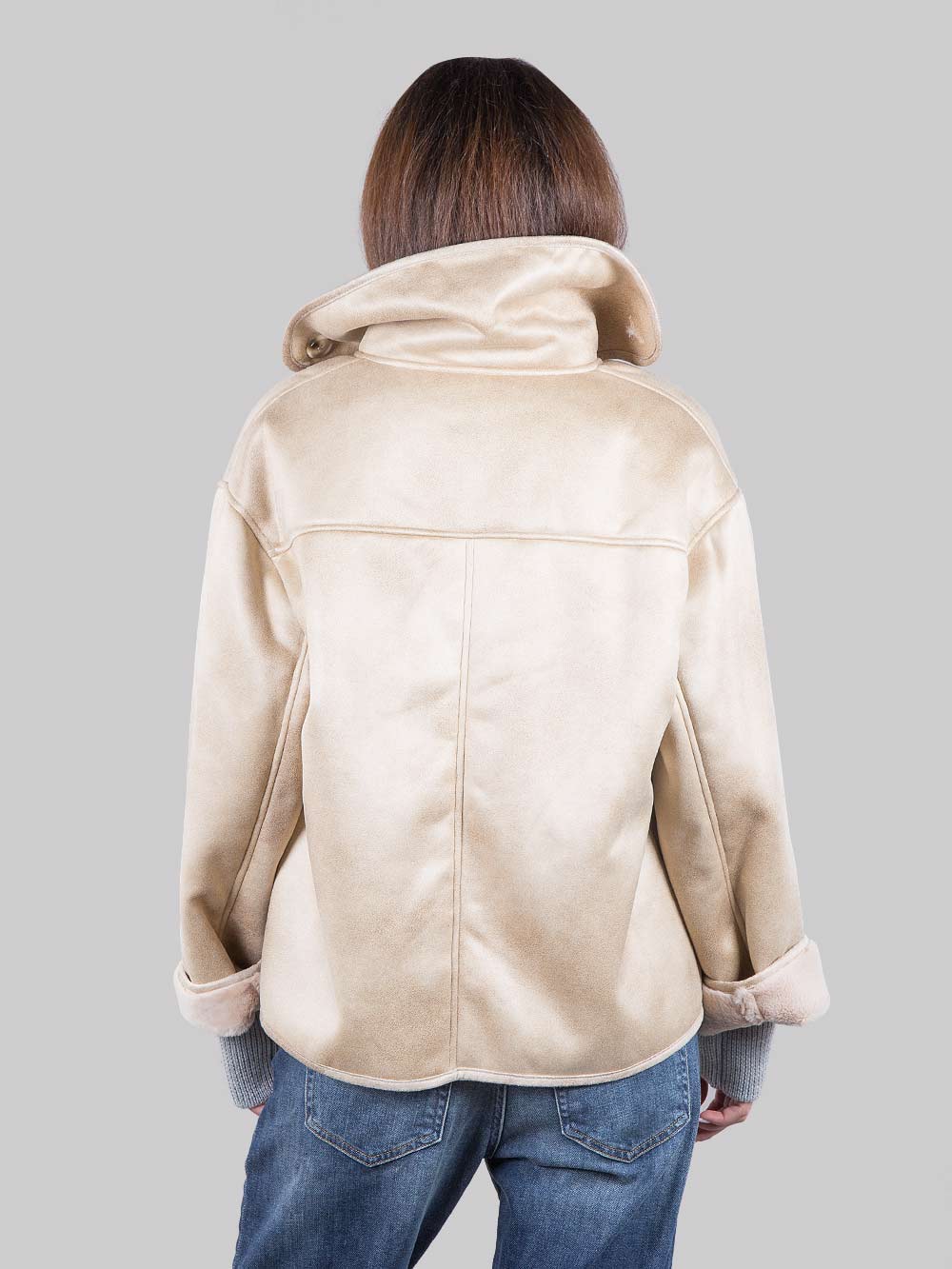 Oversized faux fur jacket
