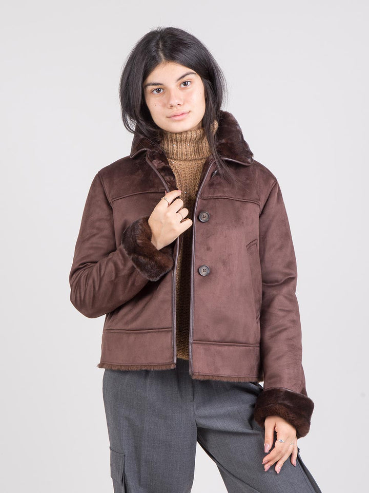Faux sheepskin jacket
