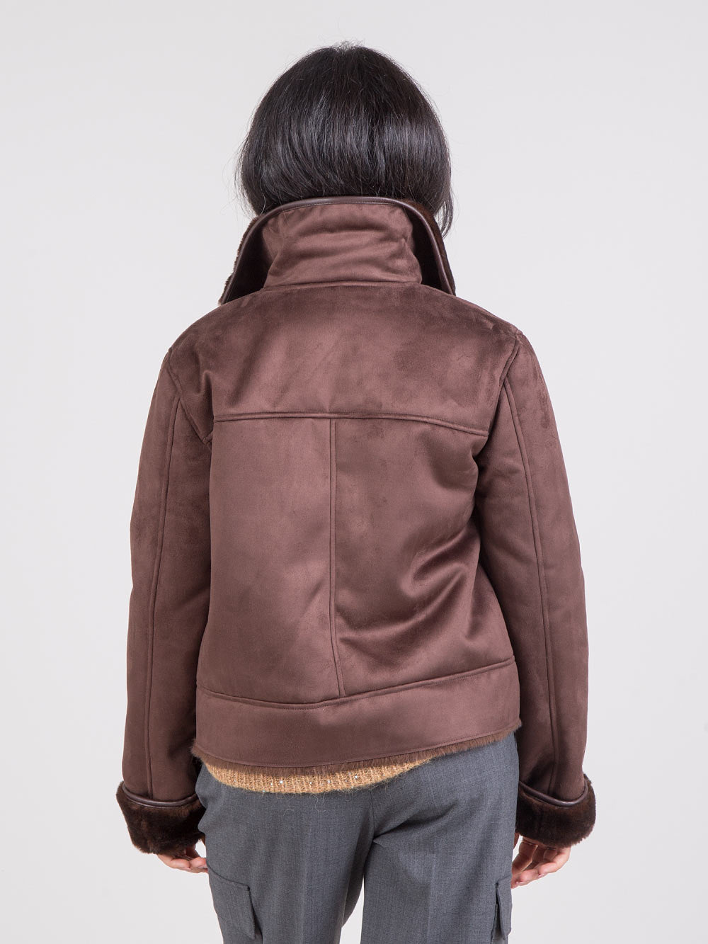 Faux sheepskin jacket