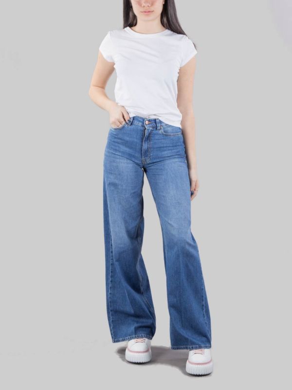 PALAZZO JEANS 5 POCKET MODEL MEDIUM WASH