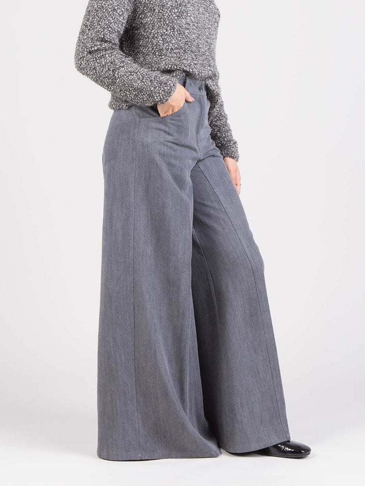 Washed trousers