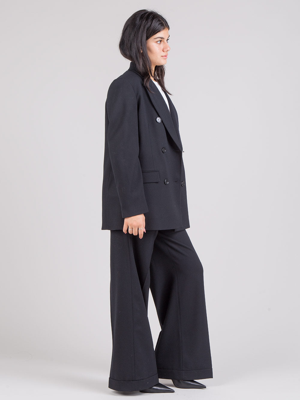 Wide leg trousers