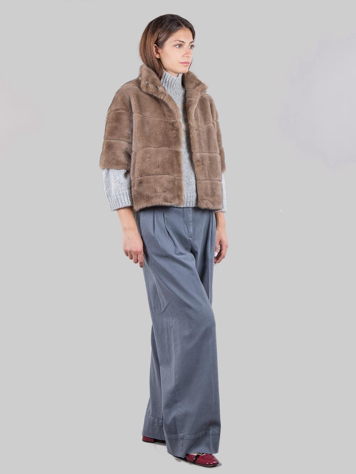 Short faux fur jacket