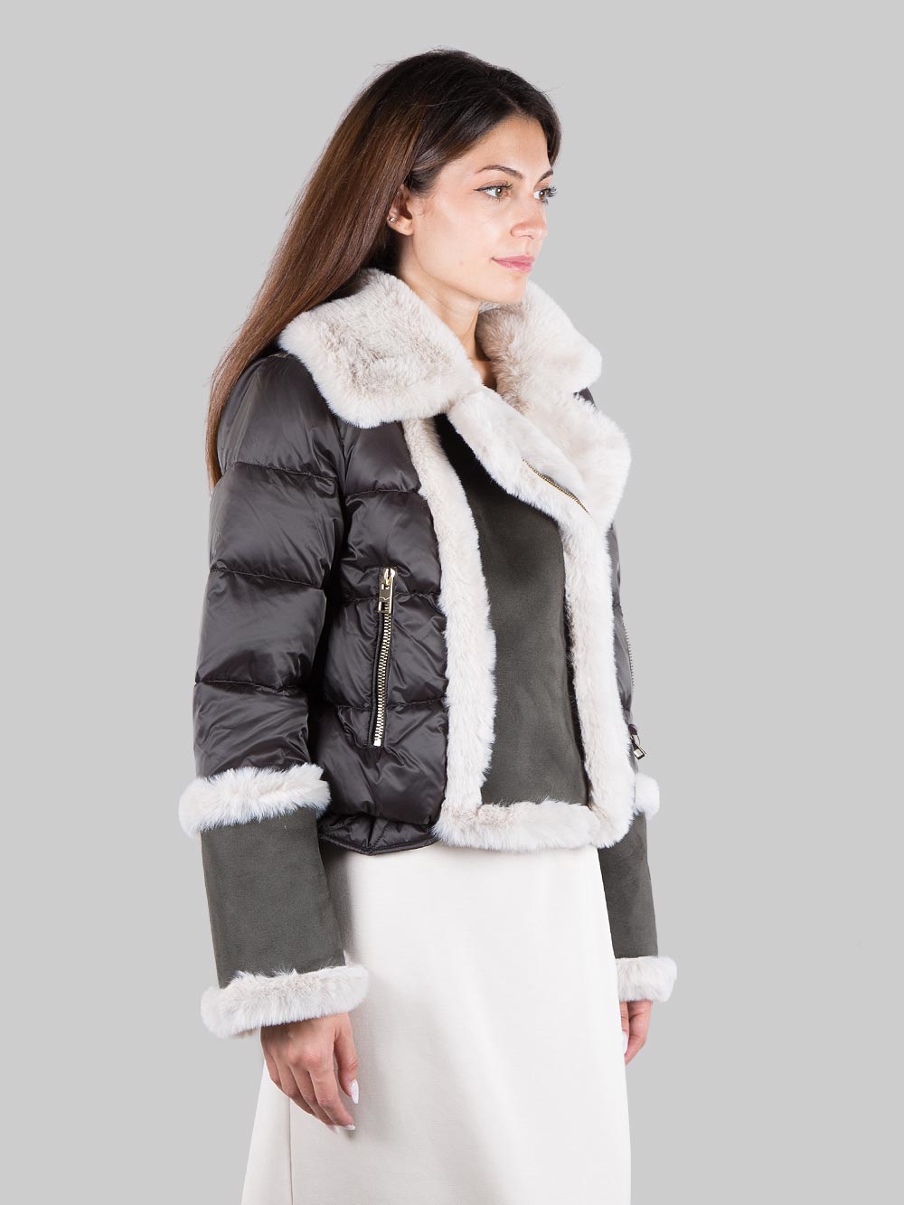 Eco-sheepskin jacket