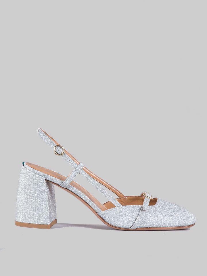 Décolleté slingback micro glitter