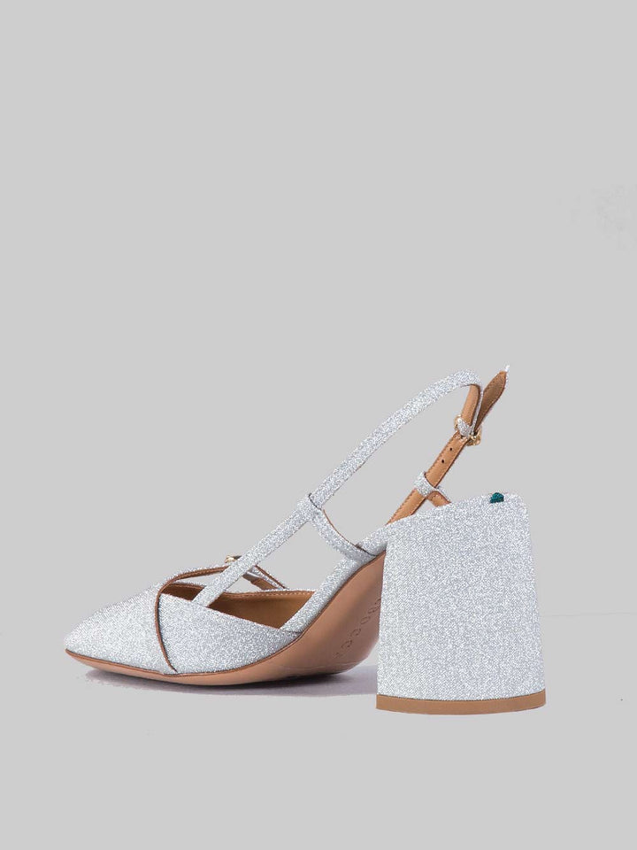 Décolleté slingback micro glitter