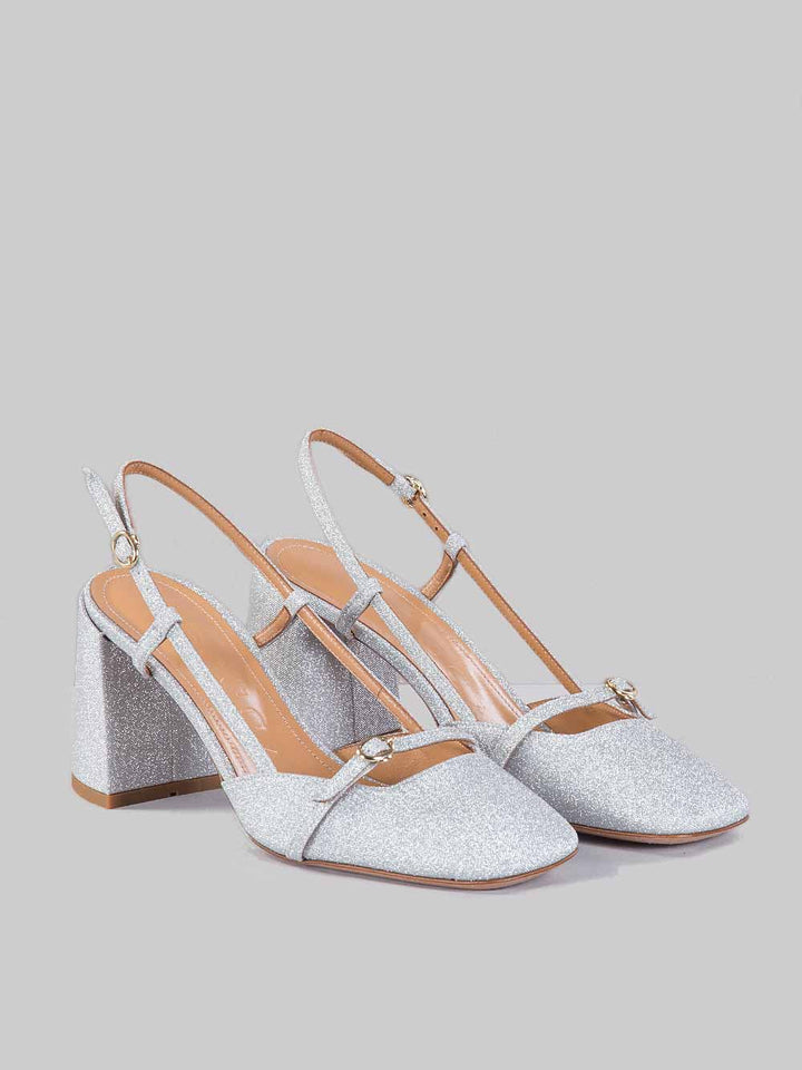 Décolleté slingback micro glitter