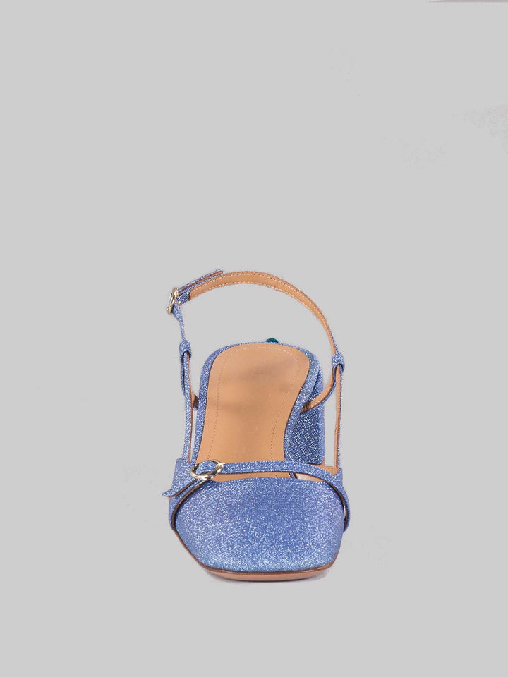 Décolleté sling back micro glitter