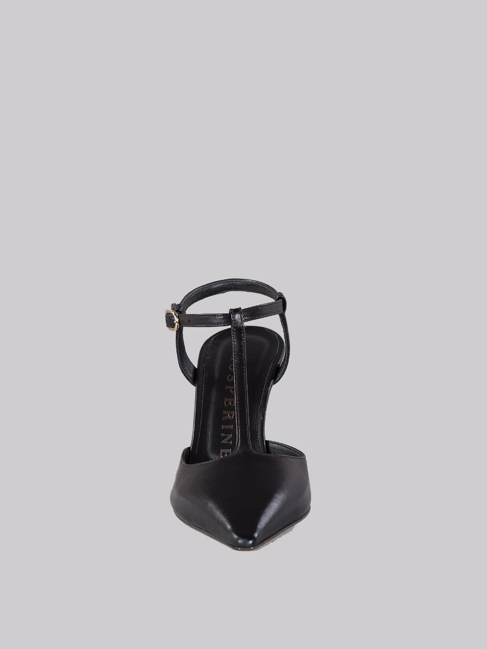 Slingback affusolata con zeppa