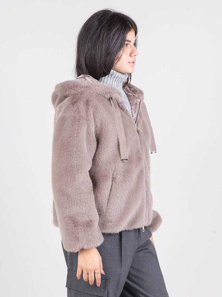 Faux fur jacket