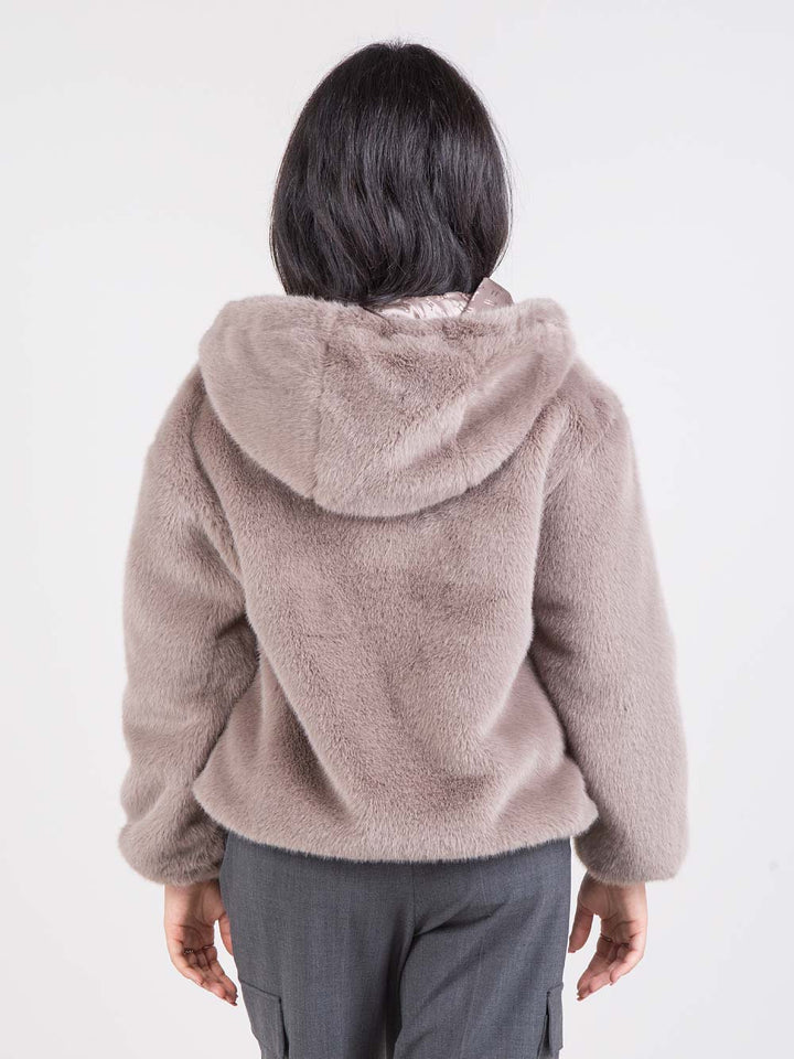 Faux fur jacket