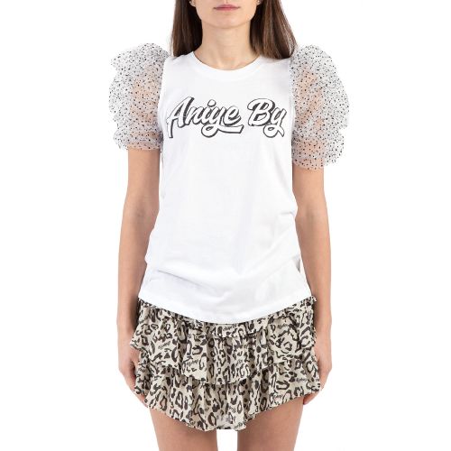 Aniye By - T-shirt bianca con stampa logo | Donnastore.it
