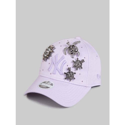 Cappellino lilla New York Yenkees con tartarughe argento